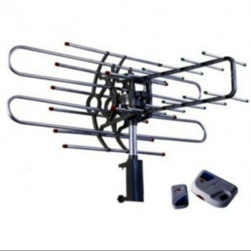 Antena TV Digital Outdoor , REMOT , Remote + Booster + Kabel 10 Meter