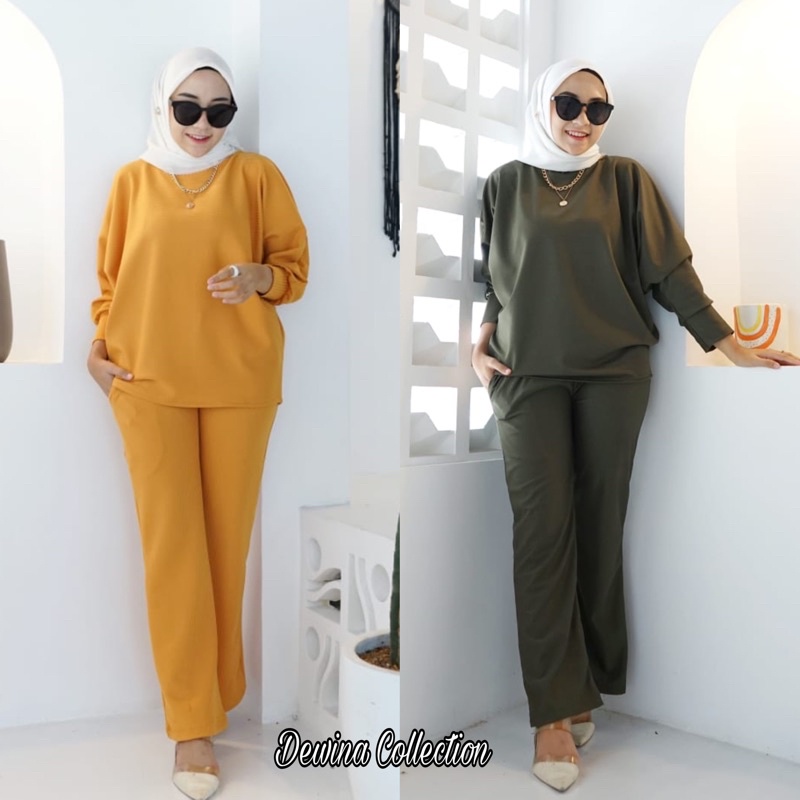 DIVA SET KNIT | SETELAN KNIT | PAJAMAS PANJANG | ONESET | KNIT