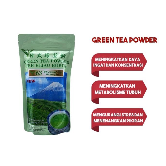 

[ COD ] Teh 63 Green Tea Powder TERLENGKAP Kode 828