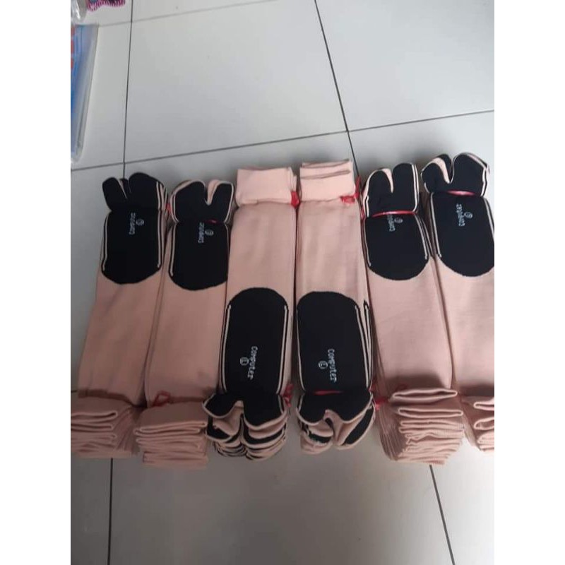 kaos kaki jempol polos (1 lusin ) telapak hitam bahan NYLON super lembut dan tebal