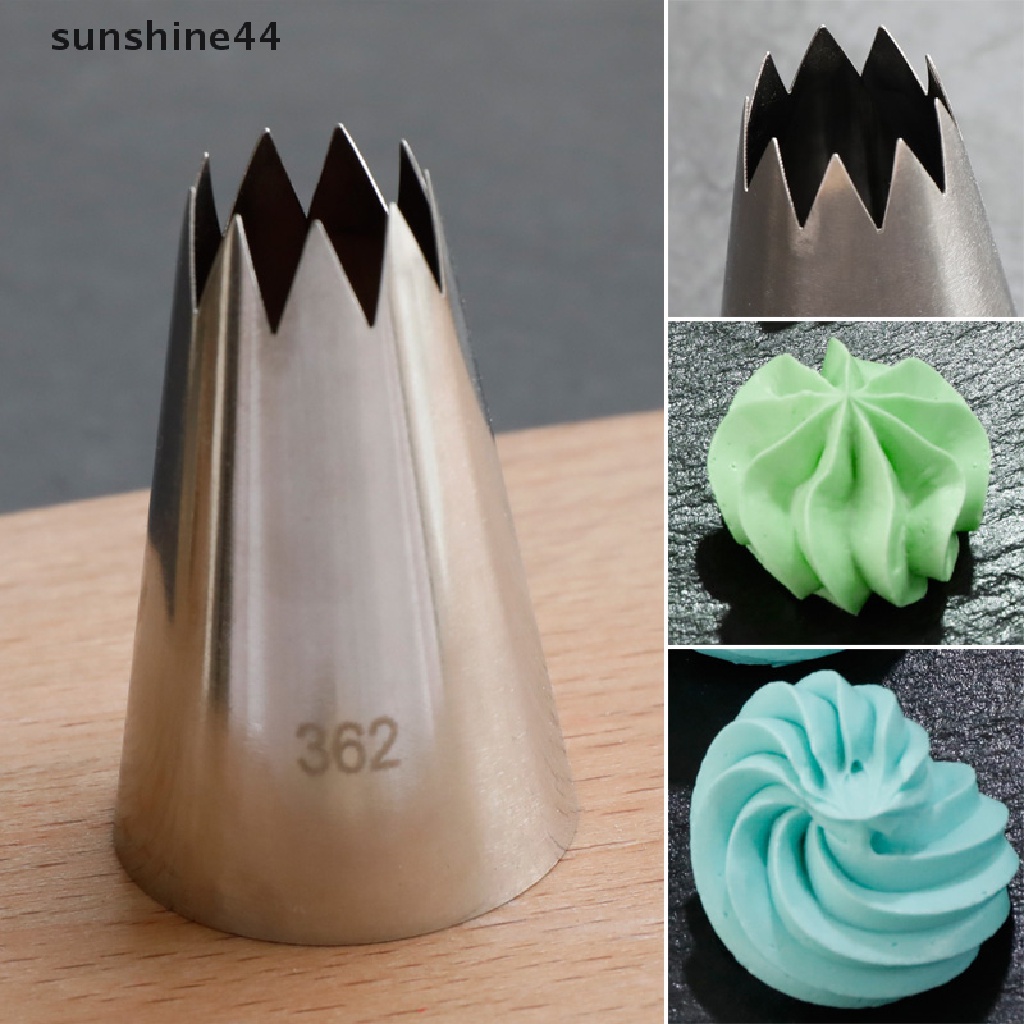 Sunshine Lampu Sorot Led Tenaga Surya #362 Ujung Mulut Pipa Icing Bahan Stainless Steel Untuk Cupcake