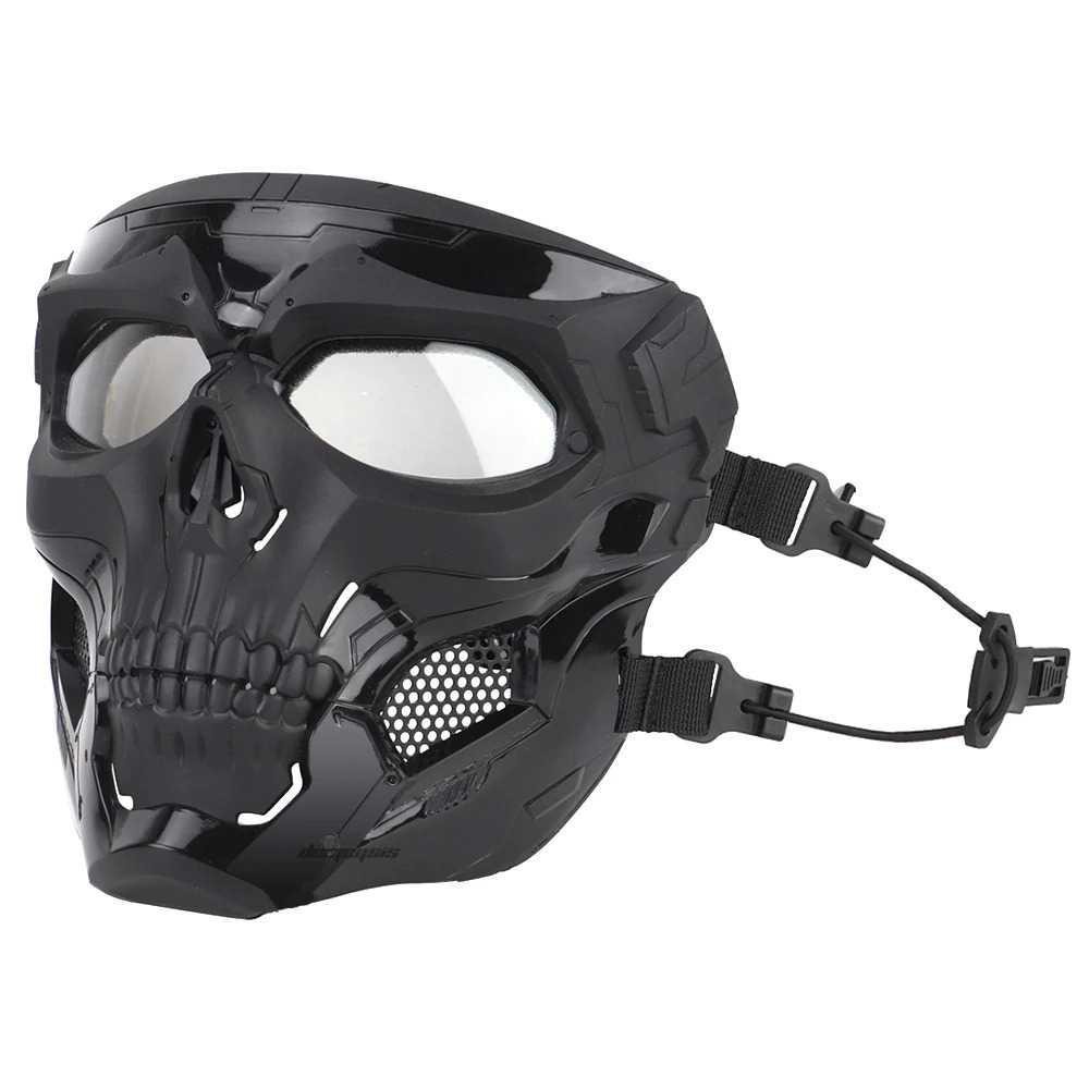 WoSporT Masker Motor Topeng Airsoft Gun Full Face Skull - MA-110