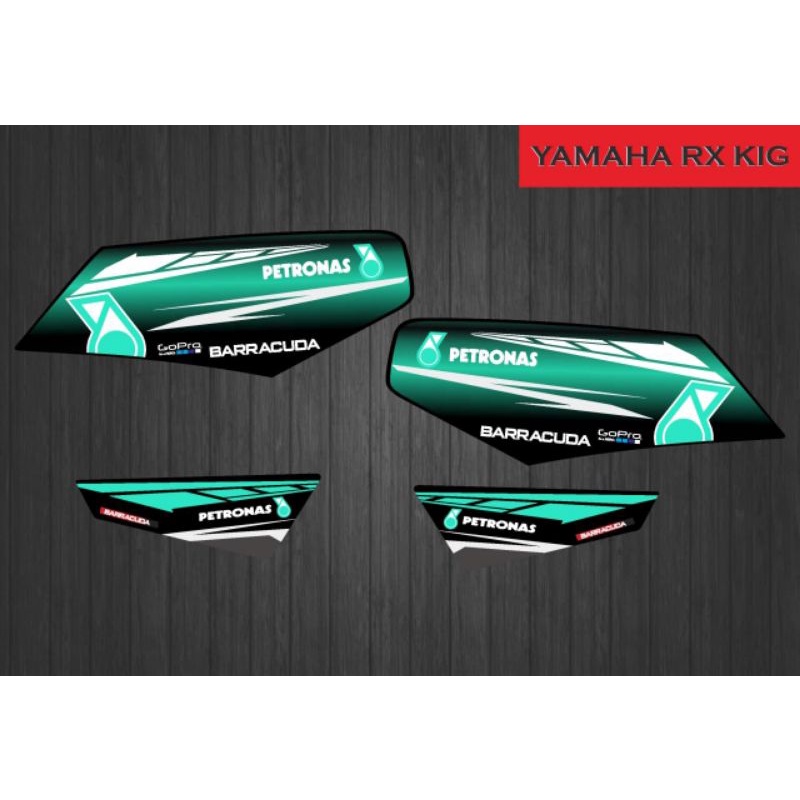 STIKER STRIPING VARIASI RX KING PETRONAS