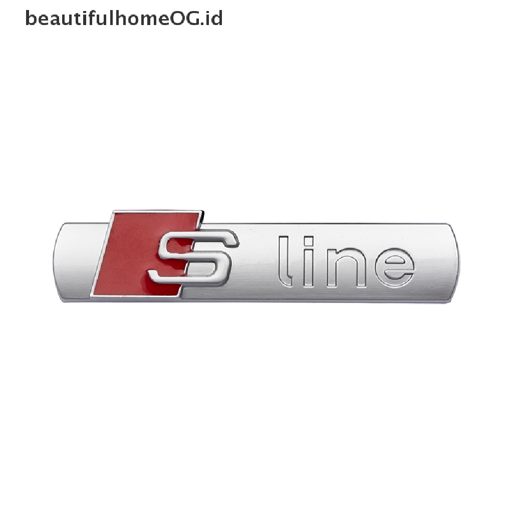 1 Pc Emblem Badge Grille Depan Mobil Bentuk S line Cocok Untuk Semua Model