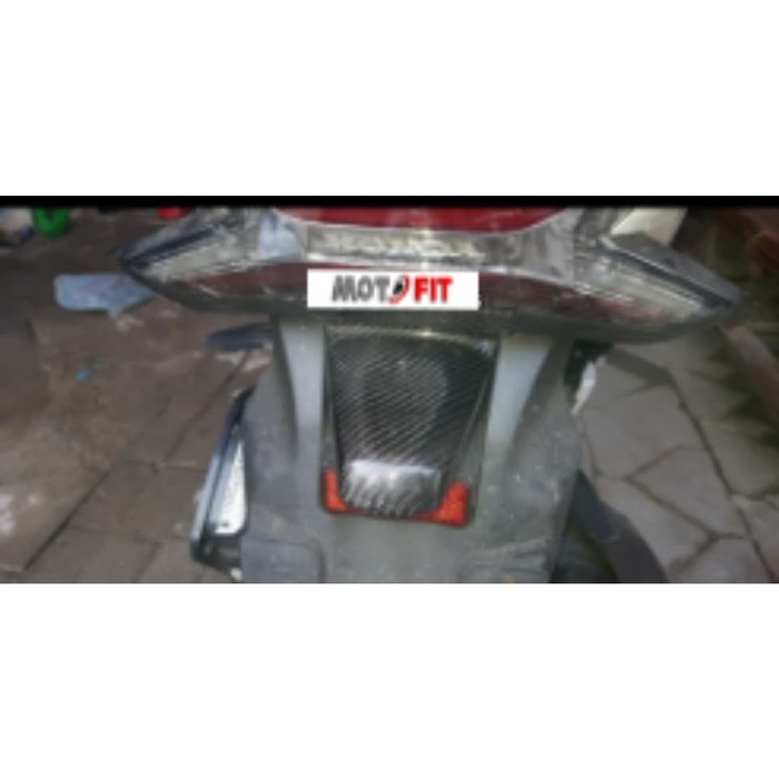 cover lampu plat no belakang Honda all new pcx 2018 2020 carbon kevlar