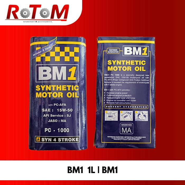 Oli Mesin SAE 15W-50 BM1 Matic 1L | BM1