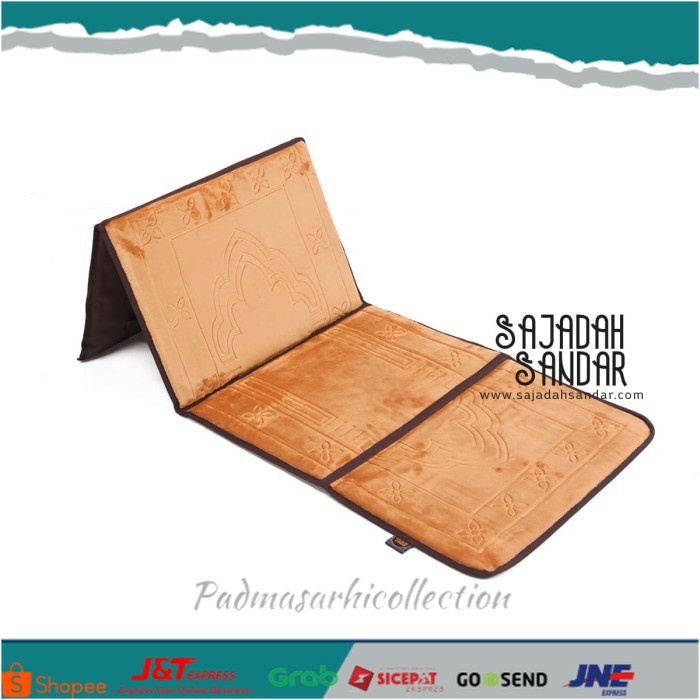 ✨ BISA COD ✨ Sajadah Sandar Asyraf Gold - Emas - Pack Standard
