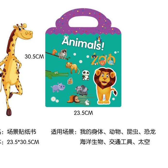 

Best! Buku Stiker Anak /Reusable Sticker/ Sticker Activity Book Mainan Edukasi Anak