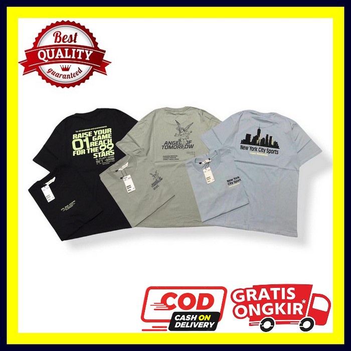Kaos Pria Cowok Baju Keren Casual Printing Murah Distro Cotton Berkualitas Kaos Nasa H&M Original | 