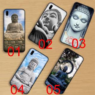 Soft Case Desain Patung Buddha Warna Hitam Untuk Vivo Nex