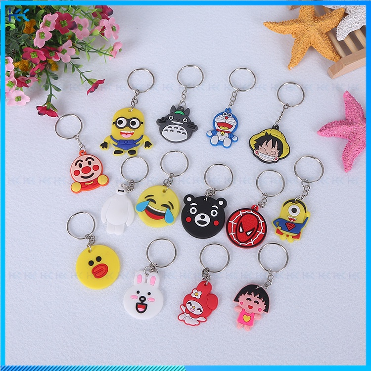 1PCS PVC Key Chain Cartoon Figure Anime Key Ring bag  car key Pendant