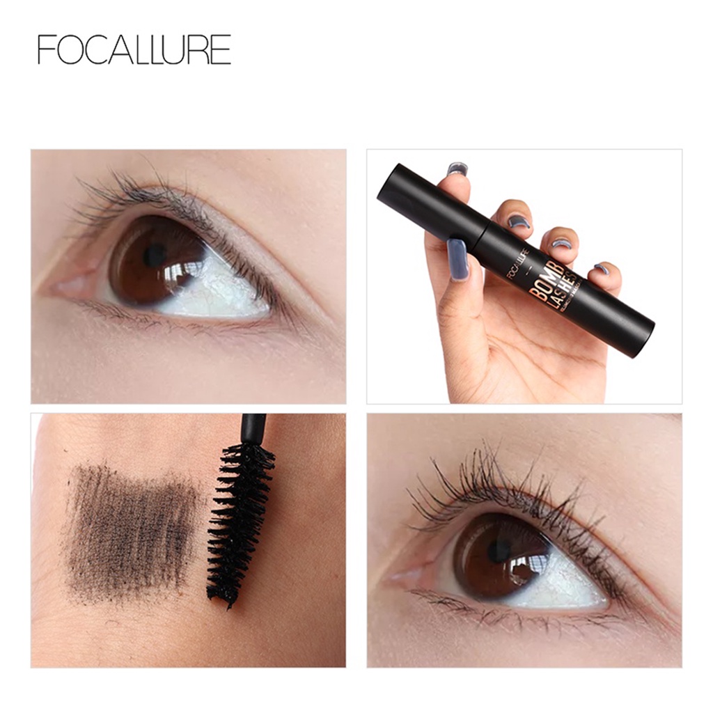 ❤ BELIA ❤ FOCALLURE Bomb Lashes Volumizing Mascara FA44 | Black Maskara Waterproof Long Lasting | BPOM