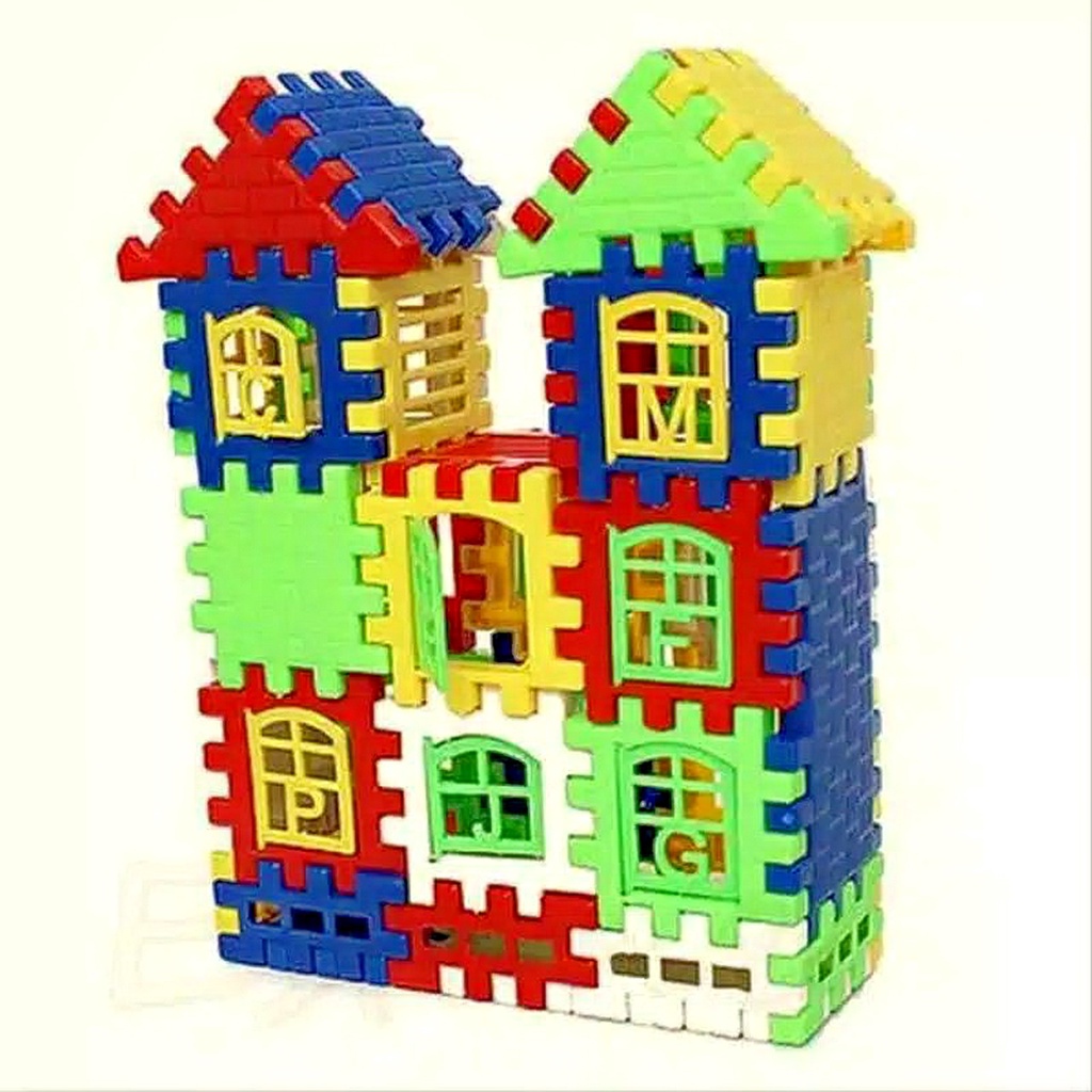 Lego Rumah Mainan Lego Funny Blocks Brick Susun Bentuk rumah Building Block