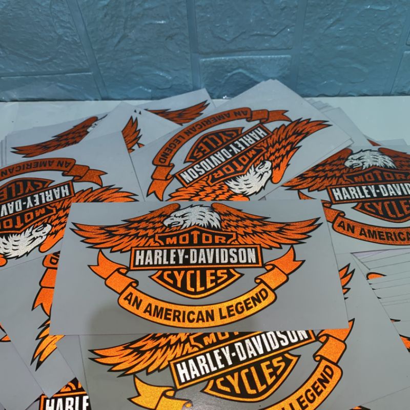 Sticker cutting harley davidson nyala reflective