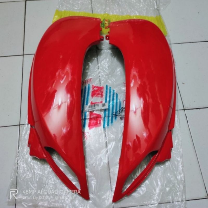 cover body kanan kiri Honda Scoopy fi K16 th 2013-2016 merah non original