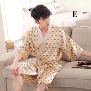  Baju  Tidur Pria  Model  Kimono Renang Cowo Silk  Satin  