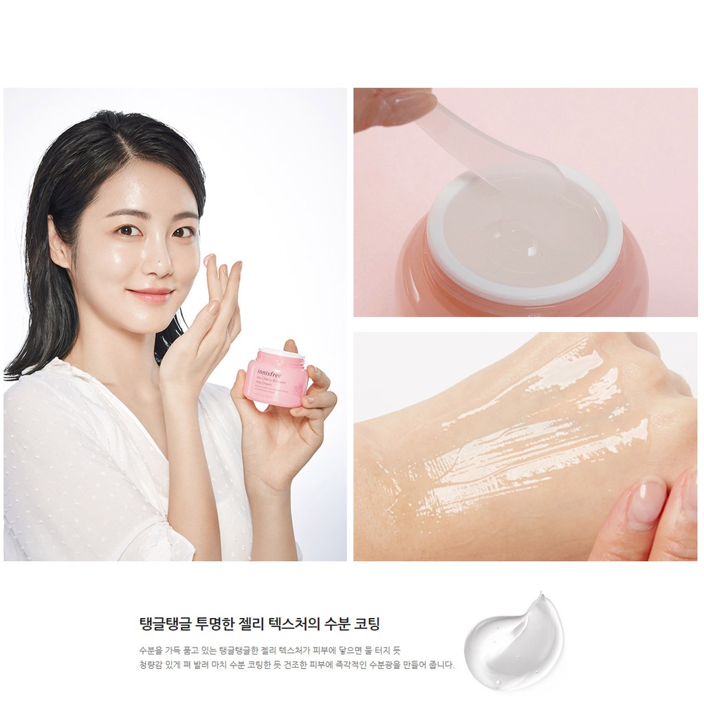 innisfree jeju cherry blossom lotion 30ml / jelly cream 20ml