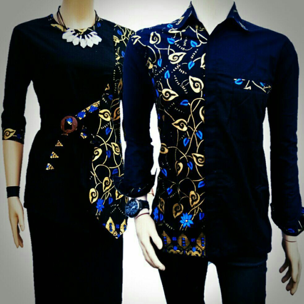 Batik Kalongan | Couple Batik Kombinasi Kemeja dan Blus 01