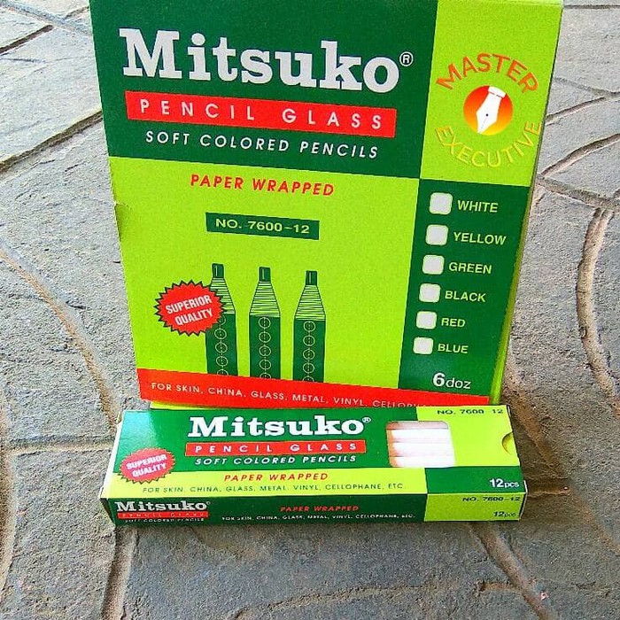 Mitsuko Pencil Glass White / Pensil Kain Putih - Superior Quality