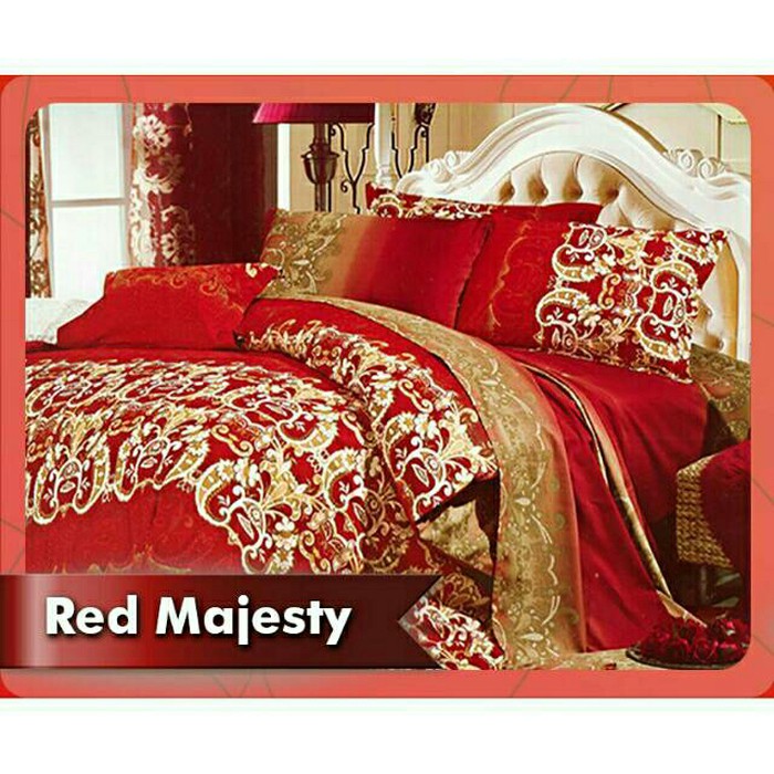 BEDCOVER SPREI SET FATA RED MAJESTY