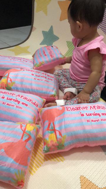 Souvenir Ulang Tahun Bantal Mini 25x35cm