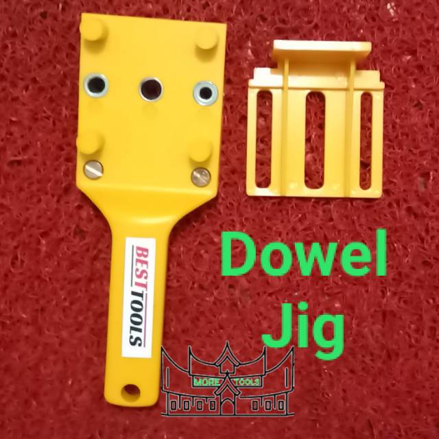 Dowel Jig Hole Drill Guide Pocket Hole Dowel Jig / Jig Lubang Dowel