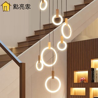 Lampu Gantung Panjang Desain Nordic Vila Modern Simple Lampu Gantung Panjang Desain Nordic Vila Modern Simple