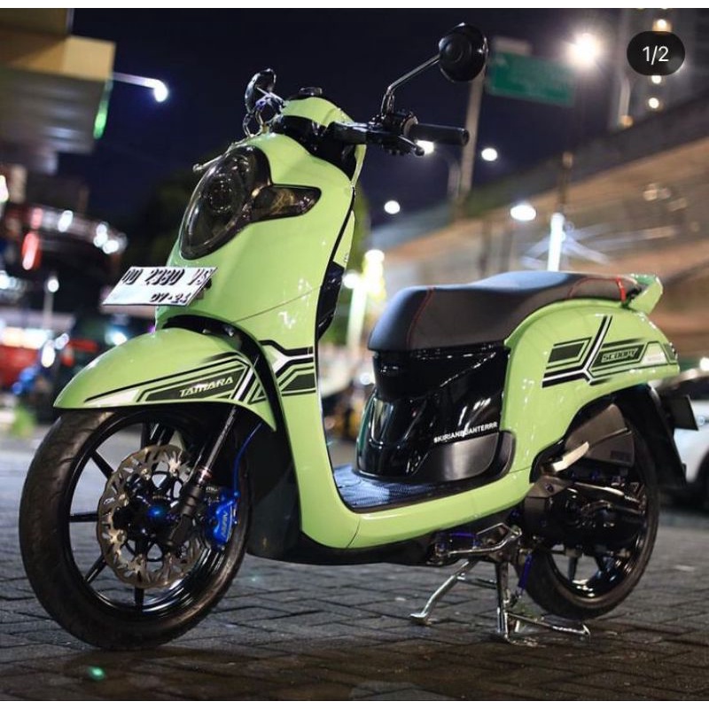 STRIPING STICKER SCOPY NEW 2019 TRANSPARAN CUSTOM SIMPLE