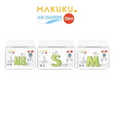 MAKUKU Diapers Slim Tape Popok Bayi Tipis Anti Gumpal Cepat Kering