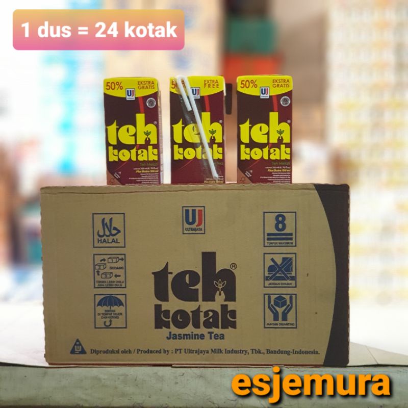 

Teh Kotak Ultra extra 50% isi (300 ml) per dus