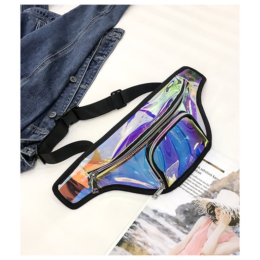 Deeya Woman Waistbag - Tas Pinggang Wanita Import - belt bum bag selebgram PVC polos