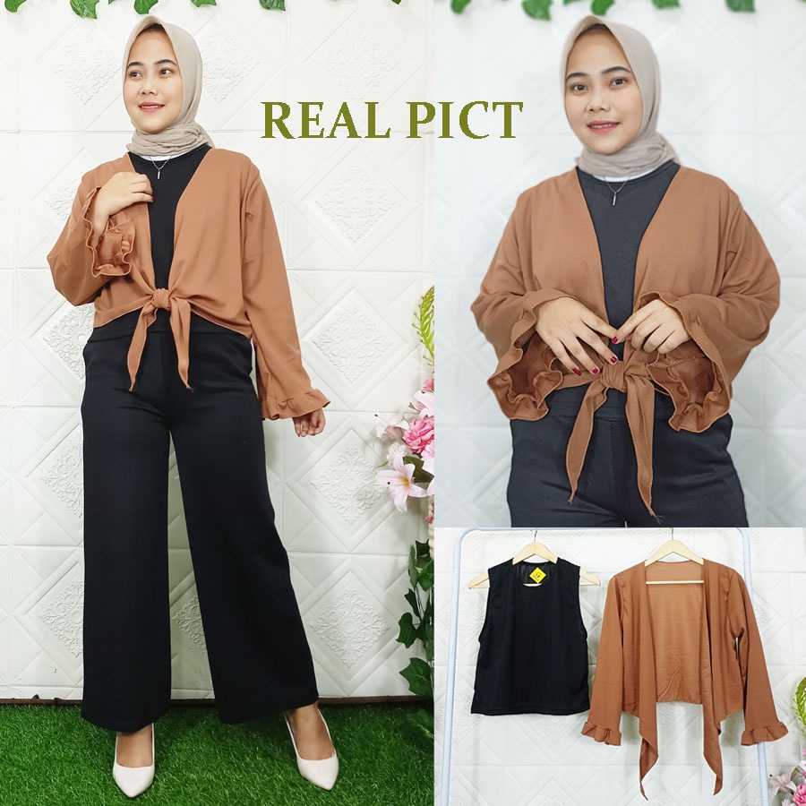 MIRANTI OUTER DAN INNER LENGAN KERUT BALON GL FASHION