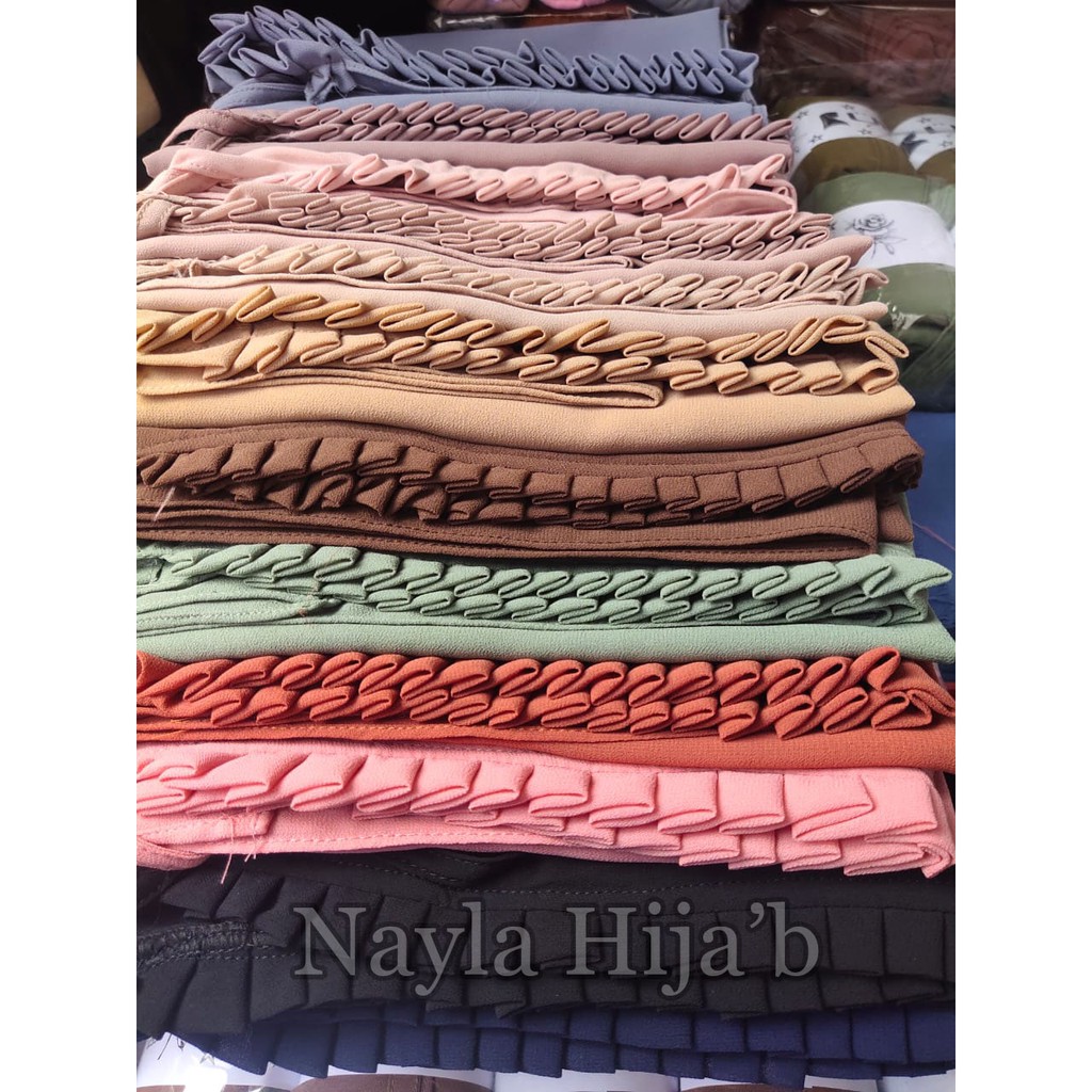 Pashmina Tali KCB Kerudung Pashmina Ceruty KCB Terlaris Nayla Hija'b