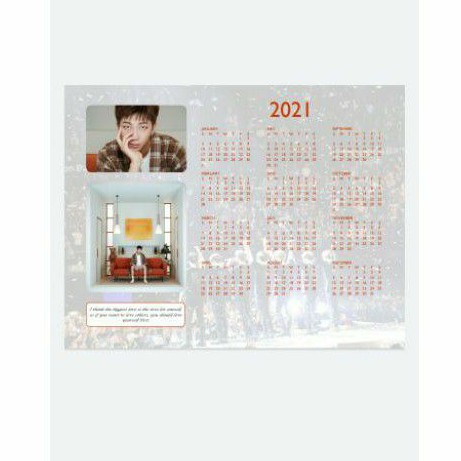 

Kalender Custom 2021 BTS BE