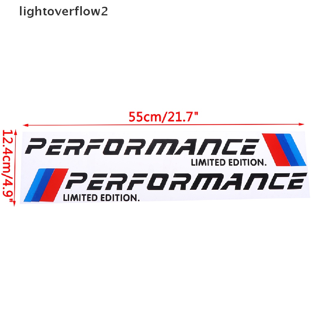 (lightoverflow2) 2pcs Stiker Reflektif Edisi Terbatas Untuk Pintu Samping Mobil