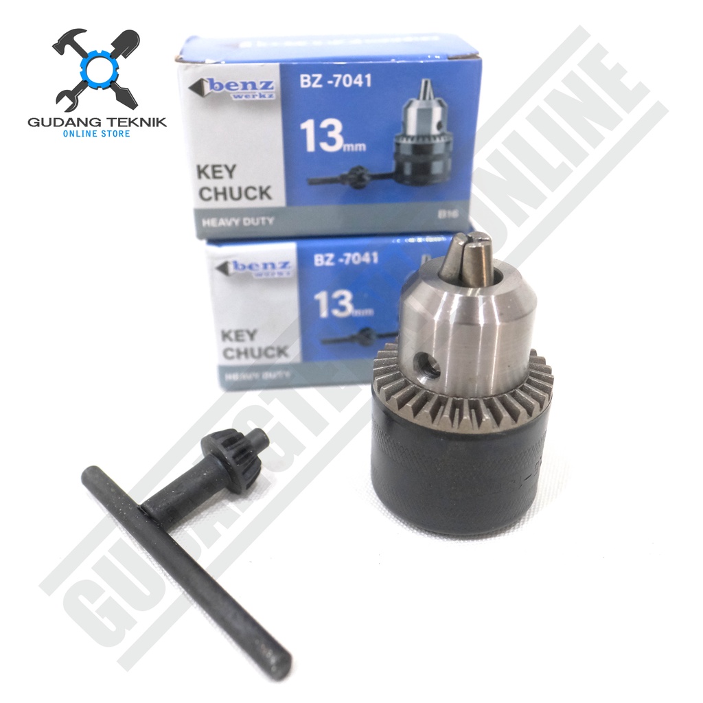 Kepala Mesin Bor 13mm 16mm BENZ / Screw Drill Chuck 13mm 16mm BENZ