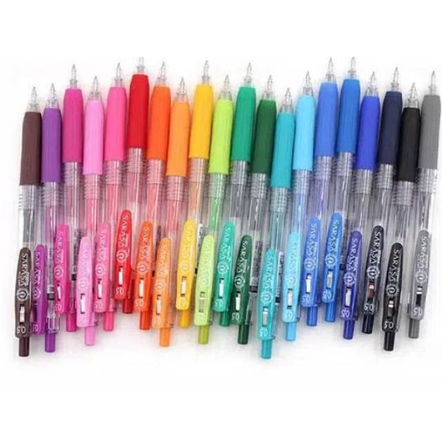 Pulpen Zebra Sarasa Clip 0 5mm Warna  Warni  ballpoint  