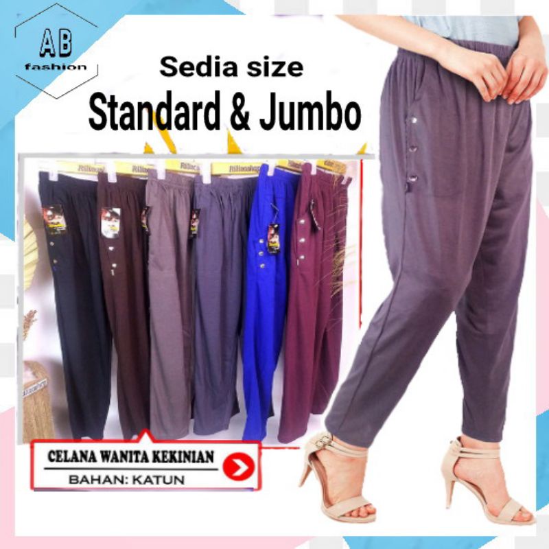 COD CELANA PANJANG WANITA KEKINIAN | CELANA PANJANG WANITA JUMBO MURAH | KOLOR WANITA JUMBO MURAH | 