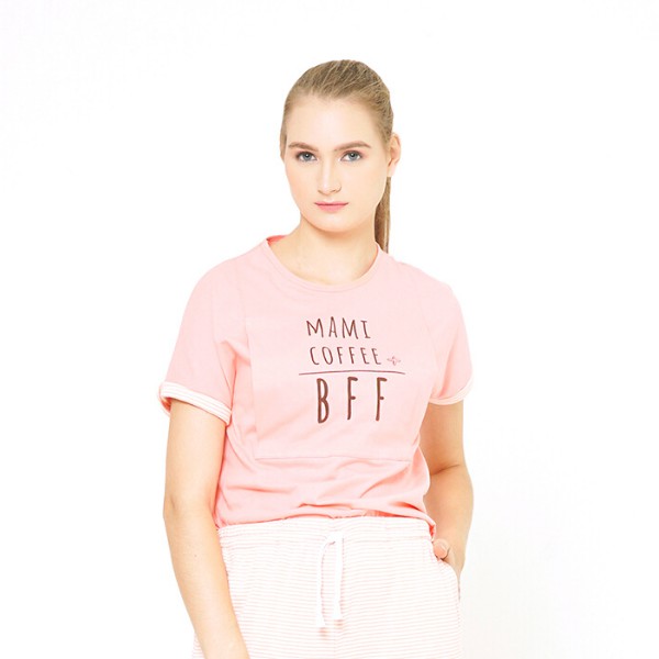 

Mamibelle Rona Kaos Hamil & Menyusui Peach Hanya Atasan