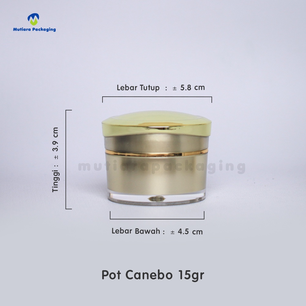 TERLARIS  POT ACRYLIC 10GR KANEBO GOLD - POT KANEBO GOLD - POT AKRILIK GOLD - POT KACA 10GR GOLD POT