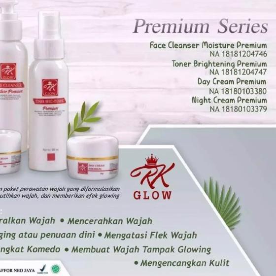 (FLASH SALE) CREAM RK GLOW ORIGINAL BPOM - Paket Rk Glow ANJ Cream Rk glow asli Cream Rk glowing - B