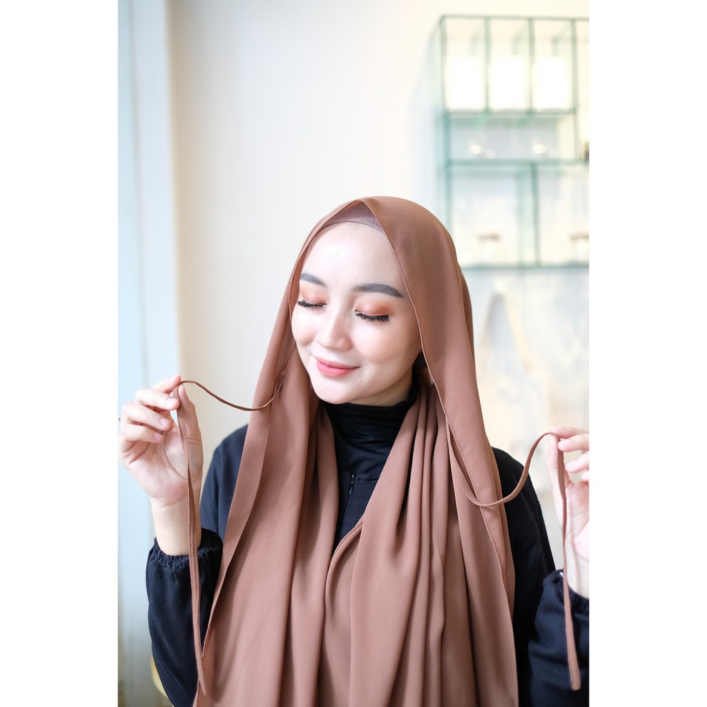 BISA COD - PASHMINA TALI DIAMOND ITALIANO Jahit tepi PASMINA INSTANT HIJAB TALI SABYAN THALIA