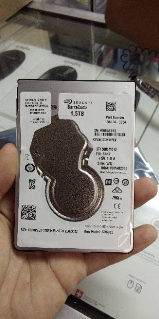 HDD HARDISK HARD DISK INTERNAL SEAGATE BARRACUDA 1.5TB 1500 GB 2.5 INCH LAPTOP NOTEBOOK 5400RPM SATA