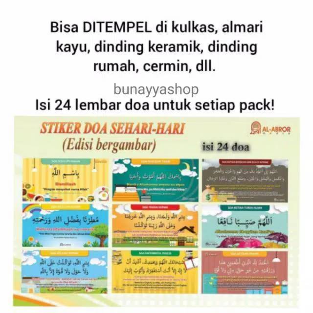 

AL ABROR Stiker Doa Sticker Do'a Sehari - hari untuk Hafalan dan Souvenir BISA DITEMPEL