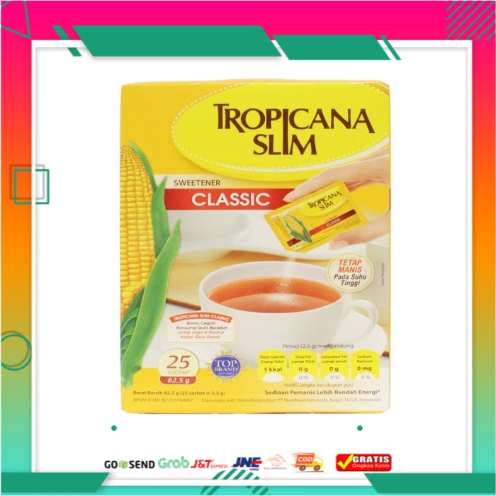 

Tropicana Slim Sweetener 25 X 2,5 g
