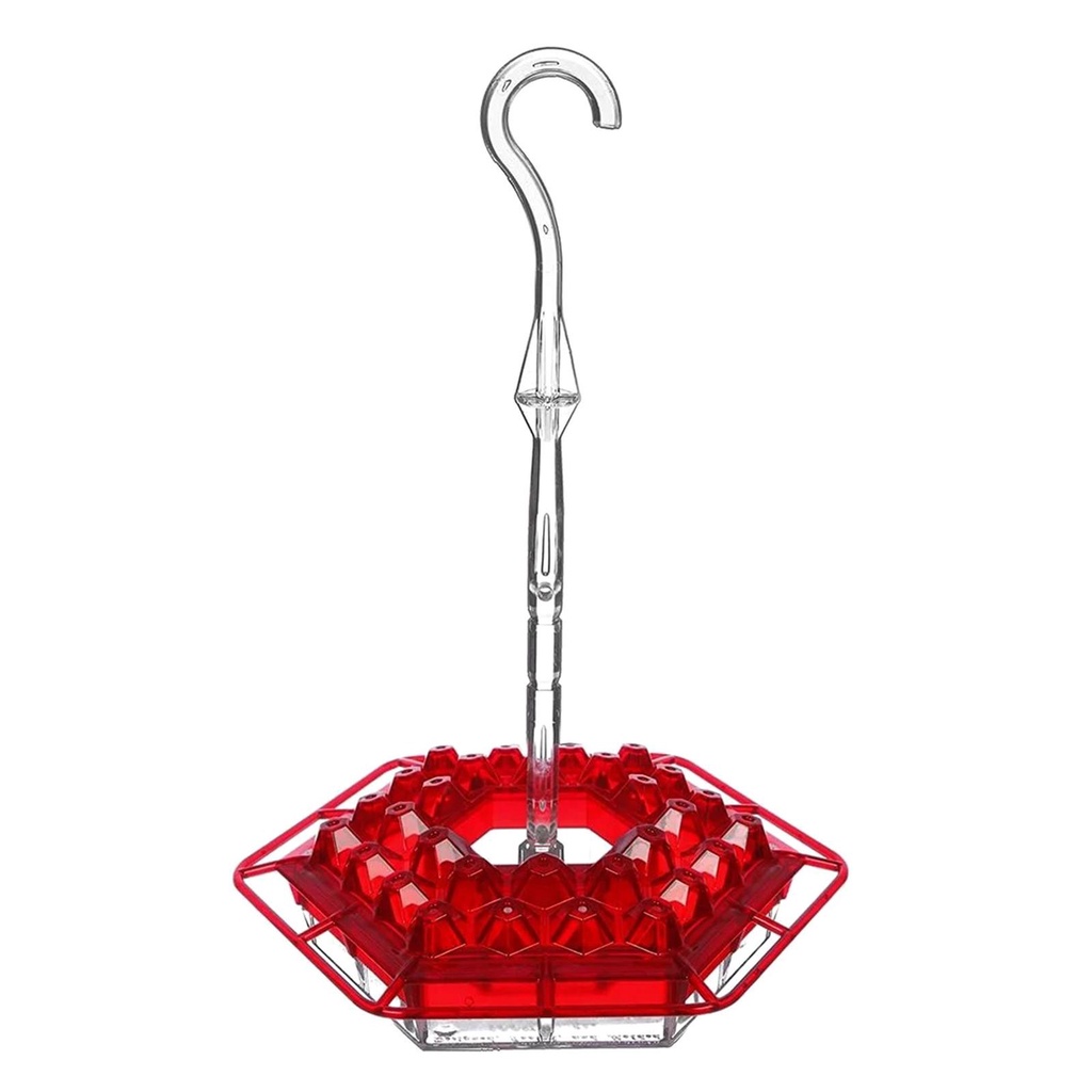 Nanas Hummingbird Feeder Outdoor Gantung Mudah Dibersihkan Perlengkapan Burung Berbentuk Hexagon