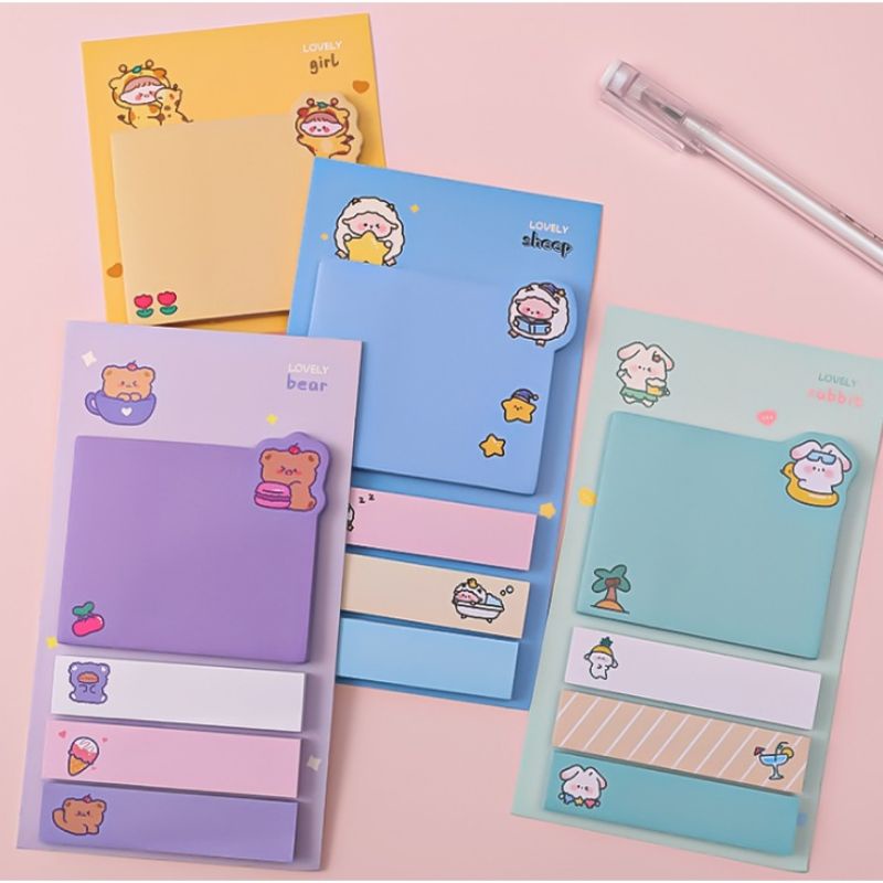 

Sticky Note Korea Motif Animal 4 Line