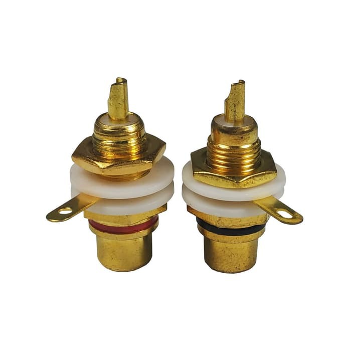 SOKET RCA GOLD HIGH QUALITY SET BESI SOCKET RCA FEMALE RCA BOX SET EMAS SOKET RCA TERMINAL RCA