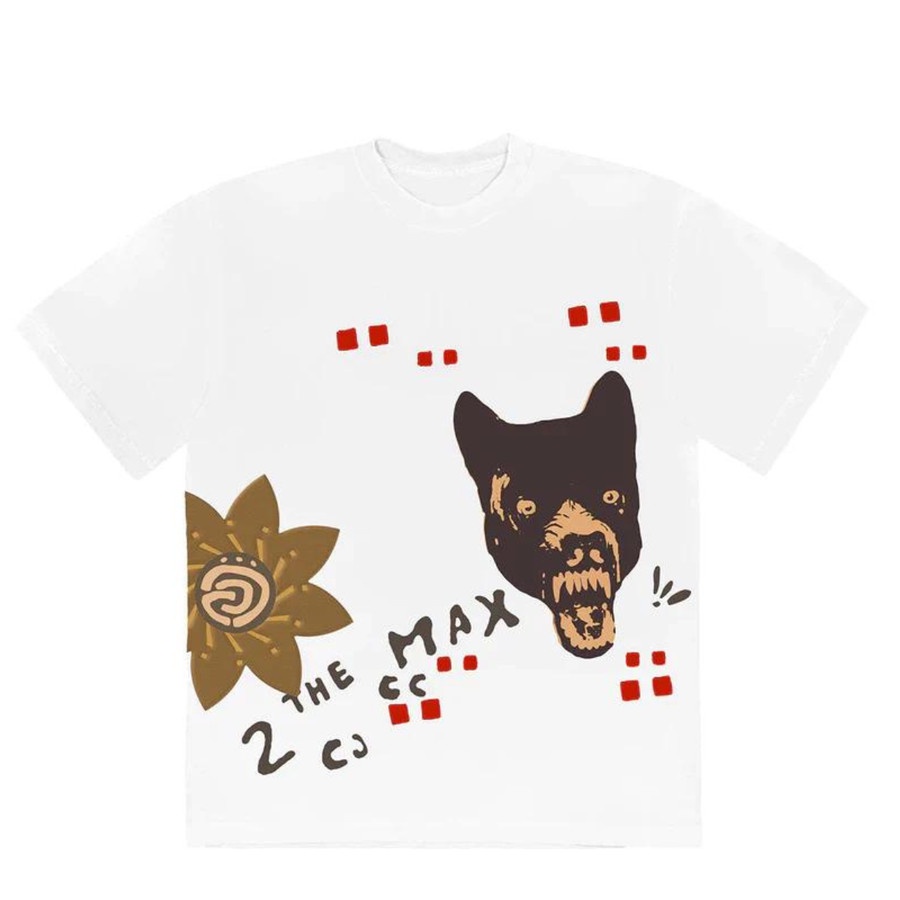 Travis Scott Cactus Jack Wolf T-shirt White 100% Original