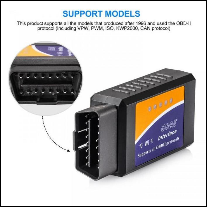 Elm327 Wifi Obd 2 Ii Car Diagnostic Tool Obd Scanner - Olb2776 Terlaris
